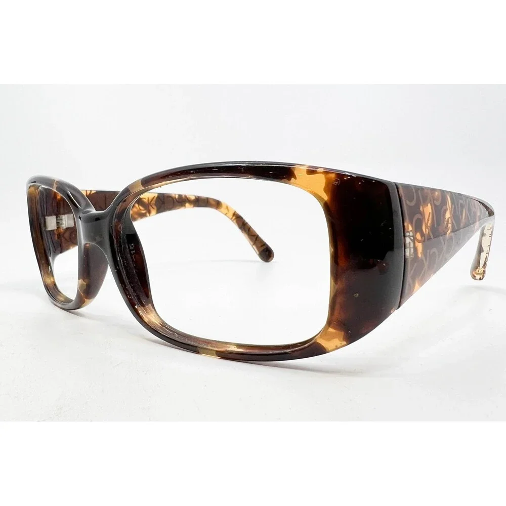 Calvin Klein Eyeglasses Women Tortoise Monogram Logo 3066S 004 57-16-130